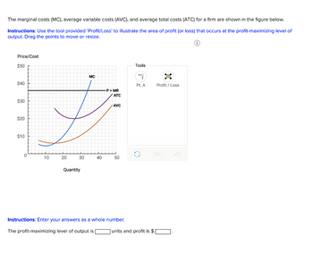 Answered: The marginal costs (MC), average… | bartleby