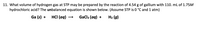 11. What volume of hydrogen gas at STP may be prepared by the reaction of 4.54 g of gallium with 110. mL of 1.75M
hydrochloric acid? The unbalanced equation is shown below. (Assume STP is 0 °C and 1 atm)
Ga (s) +
HCI (aq)
GaClз (aq) +
H2 (g)

