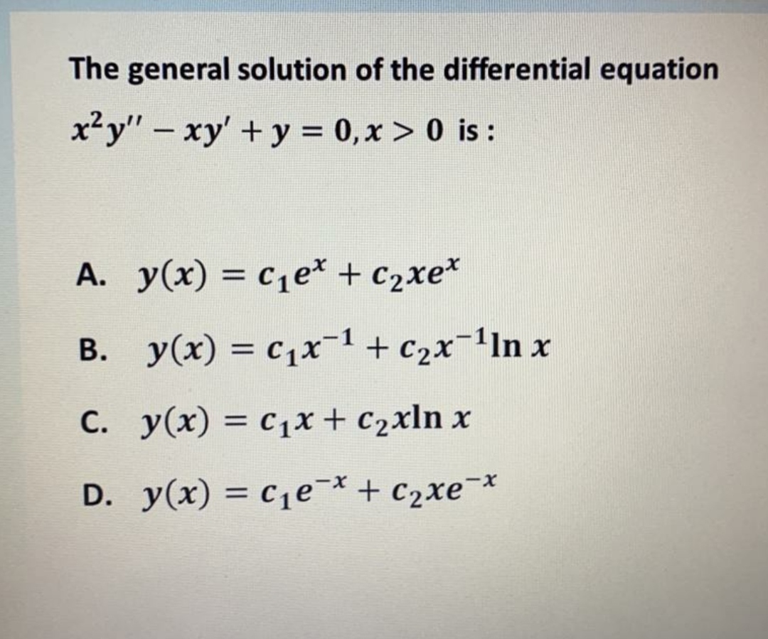 Answered The General Solution Of The Bartleby