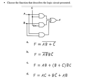 Answered: Choose The Function That Describes The… | Bartleby