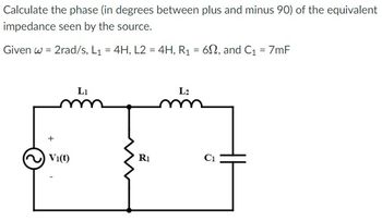 Answered: Calculate the phase (in degrees between… | bartleby