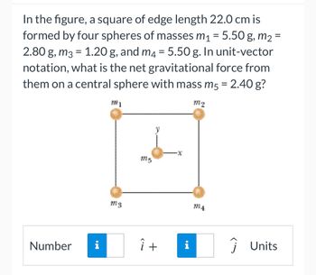 Answered: In the figure, a square of edge length… | bartleby