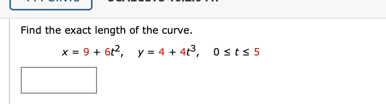 Answered Find The Exact Length Of The Curve X … Bartleby