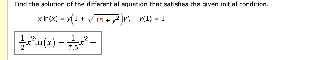 Answered: Find the solution of the differential… | bartleby