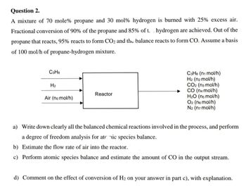 Answered: Question 2. A Mixture Of 70 Mole%… | Bartleby