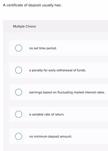 certificate of deposit withdrawl penalty