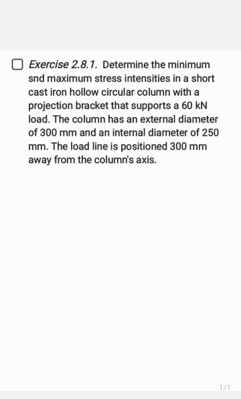 Answered Exercise 281 Determine The Minimum Bartleby 5496