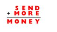 SEND
+ MORE
MONEY
