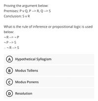 Answered: Proving The Argument Below: Premises: P… | Bartleby