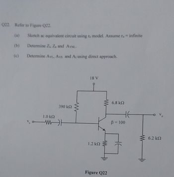 Answered: 22. Refer To Figure Q22. (b) (c) Sketch… | Bartleby