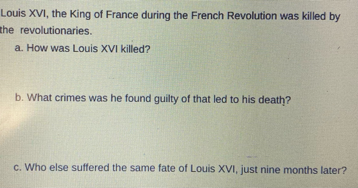 The Death of Louis XVI – Age of Revolutions