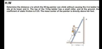 Answered: H.W Determine the distance s to which… | bartleby