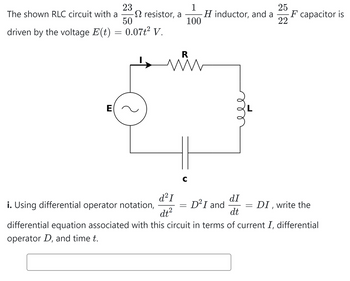 Answered: The shown RLC circuit with a driven by… | bartleby