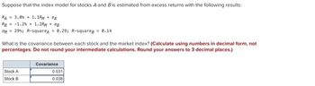 Answered: Suppose That The Index Model For Stocks… | Bartleby