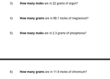 Answered 3 4 5 6 How many moles are in 22 bartleby