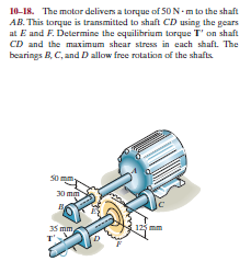 Answered: 10-18. The Motor Delivers A Torque Of… | Bartleby