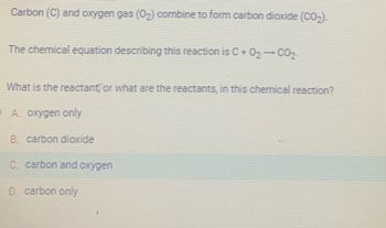 Answered Carbon C and oxygen gas 0 combine bartleby