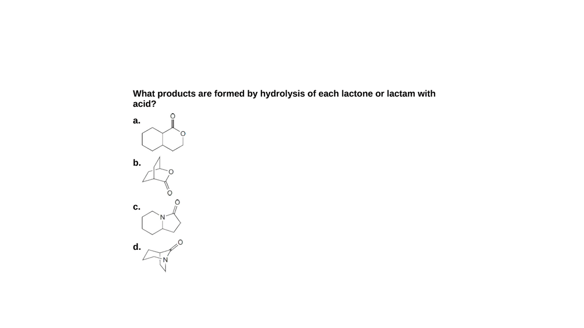lactam hydrolysis