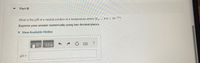 Part B
What is the pH of a neutral solution at a temperature where Kw= 8.0 x 10-14?
%3D
Express your answer numerically using two decimal places.
• View Available Hint(s)
ΠΑΣΦ
pH =
