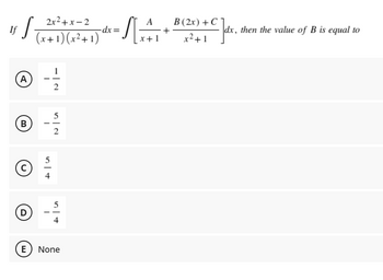 Answered: 2x²+x-2 (x + 1) (x²+1) dx = √ [+41 + x+… | bartleby