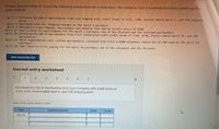 Prepare journal entries to record the following transactions for a retail store. The company uses a perpetual inventory system and the
gross method.
April 2 Purchased $4,100 of merchandise from Lyon Company with credit terms of 2/15, n/6e, invoice dated April 2, and FOB shipping
point.
April 3 Paid $210 cash for shipping charges on the April 2 purchase.
April 4 Returned to Lyon Company unacceptable merchandise that had an invoice price of $700.
April 17 Sent a check to Lyon Company for the April
April 18 Purchased $7,500 of merchandise from Frist Corporation with credit terms of 1/10, n/30, invoice dated April 18, and FOB
purchase, net of the discount and the returned merchandise.
destination.
April 21 After negotiations over scuffed merchandise, received from Frist a $500 allowance toward the $7,500 owed on the April 18
purchase.
April 28 Sent check to Frist paying for the April 18 purchase, net of the allowance and the discount.
View transaction list
Journal entry worksheet
1
2 3 4
6
7
<>
Purchased $4,100 of merchandise from Lyon Company with credit terms of
2/15, n/60, invoice dated April 2, and FOB shipping point.
Note: Enter debits before credits.
Date
General Journal
Debit
Credit
Apr 02
