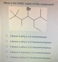 Answered: What is the IUPAC name of this… | bartleby