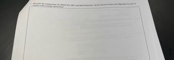 2. Describe the components of a REFLEX ARC and their functions. If you choose to draw any diagrams, be sure to
explain what is being represented.
Shon Ba