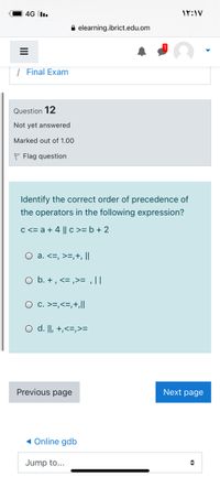 Answered: Identify The Correct Order Of… | Bartleby