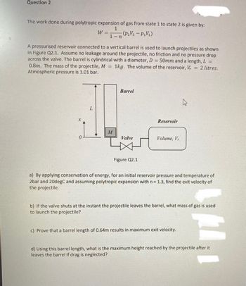 Answered: The work done during polytropic… | bartleby