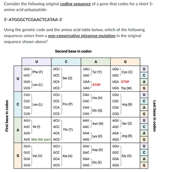 Answered: Consider the following original coding… | bartleby