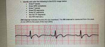 Answered: 1. Identify and color the following in… | bartleby