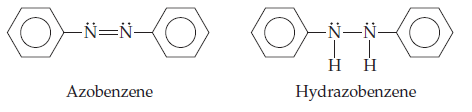 -Ñ=Ñ-
-Ñ-N-
Н
Н
Hydrazobenzene
Azobenzene
