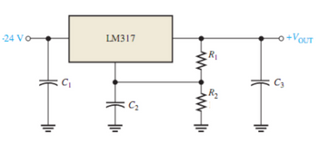 -24 Vo
C₁
LM317
C₂
R₁
R₂
C3
+VOUT