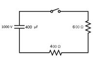 1000 V
400 µF
600 Q
400 2
