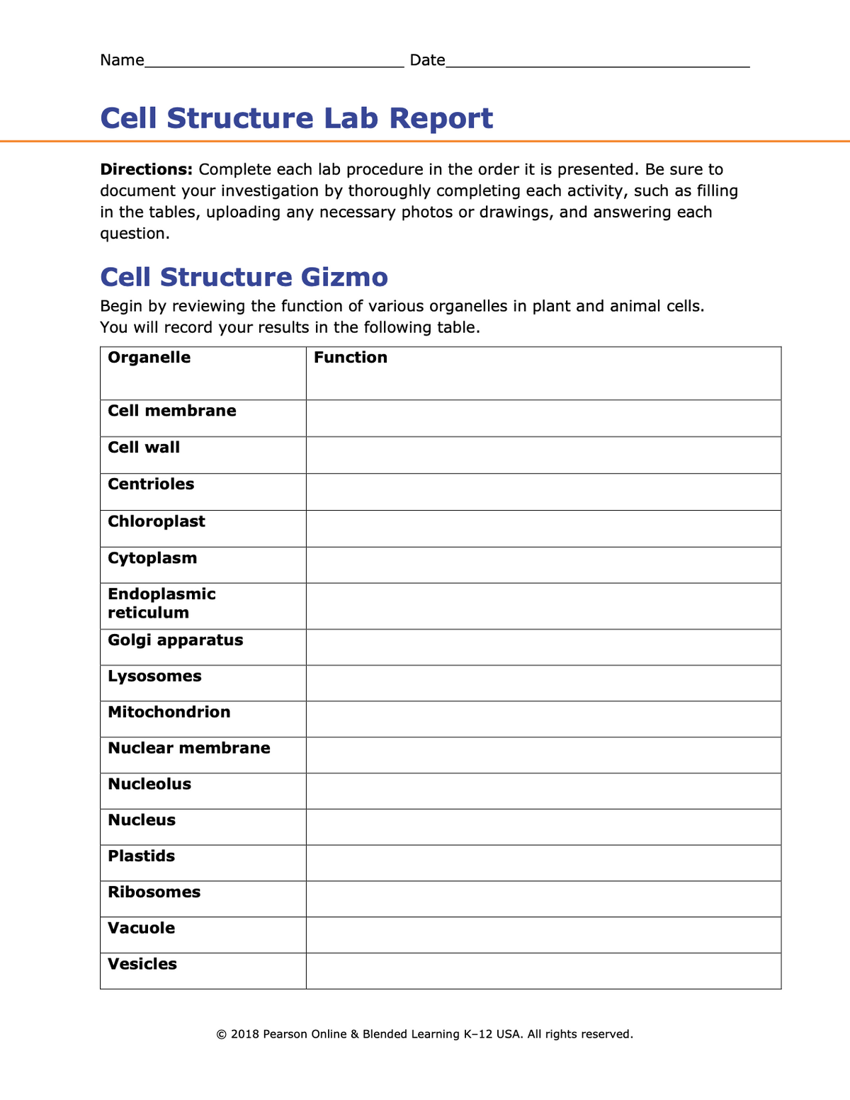 Answered: Cell Structure Gizmo Begin by reviewing… | bartleby