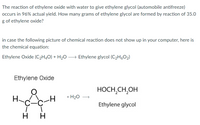 Answered The reaction of ethylene oxide with bartleby