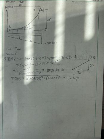 Answered: In This Statics Problem I Am Given A… | Bartleby