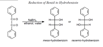 Answered: C=O =O Reduction of Benzil to Hydrobenzoin NaBH4 ethanol ...