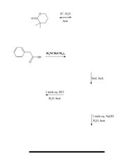 H*, H,O
heat
H,NCH(CH;),
-HO-
heat, luck
1 mole eq. HCI
Н,О, heat
1 mole
eq.
NaOH
Н,О, heat
