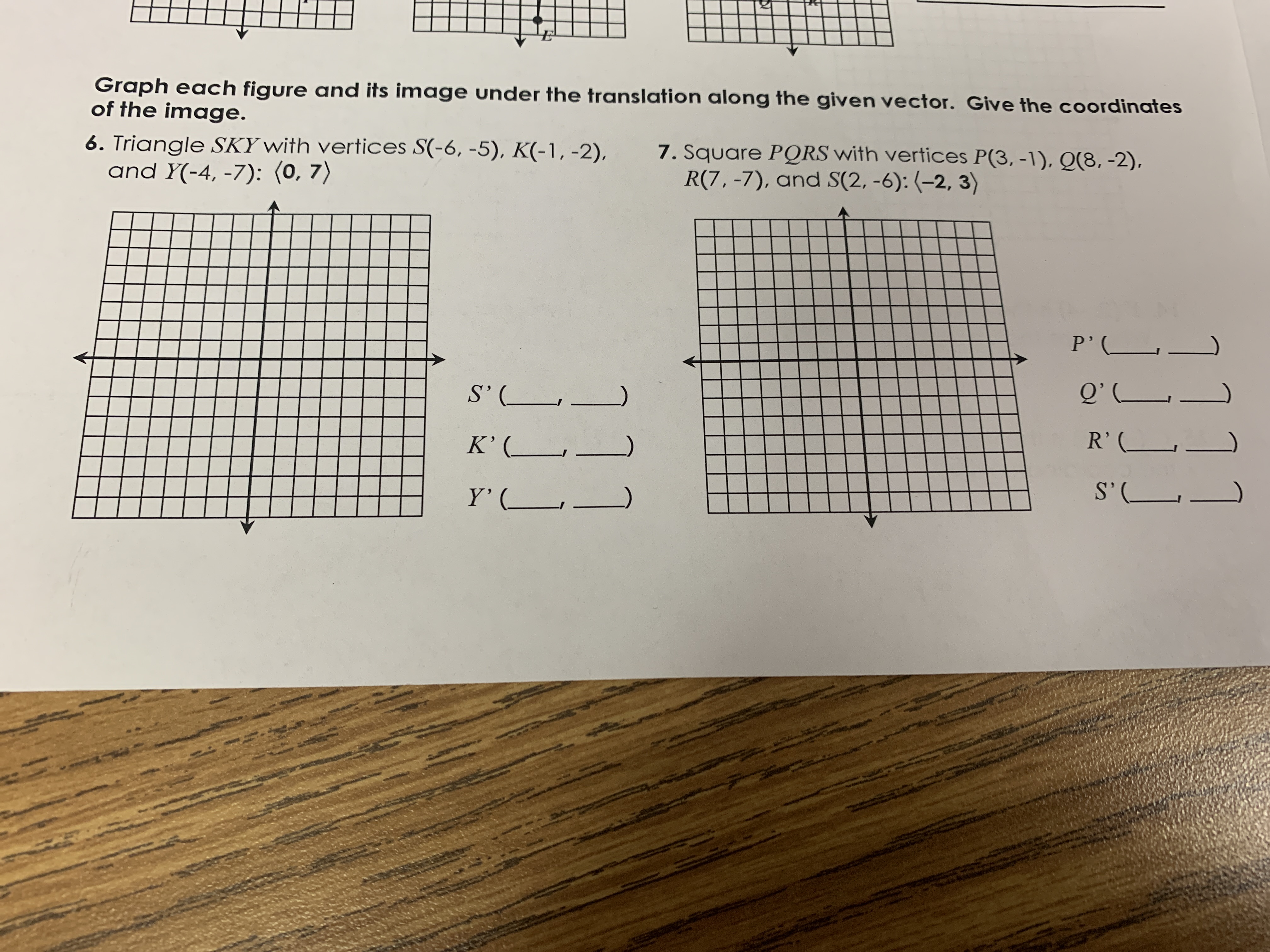 Answered: 6. Triangle SKY with vertices S(-6,… | bartleby