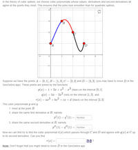 Answered: In The Theory Of Cubic Splines, We… 