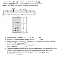 Answered: (e) Compute The Flexural Stresses.… | Bartleby