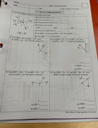 unit 1 geometry basics homework 4 angle addition postulate