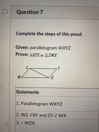 Answered: Question 7 Complete the steps of this… | bartleby