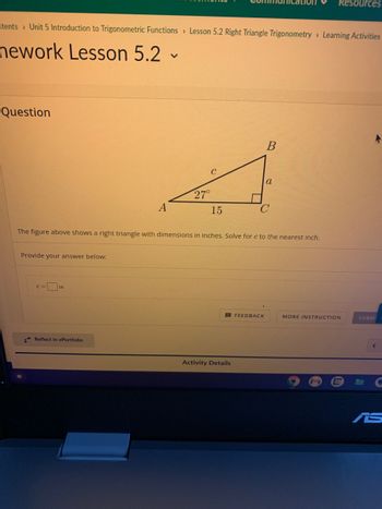 Right triangle trigonometry, Lesson (article)