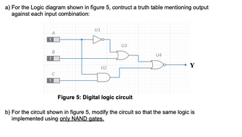 Answered: a) For the Logic diagram shown in… | bartleby