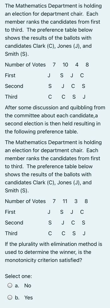 Answered: The Mathematics Department Is Holding… | Bartleby