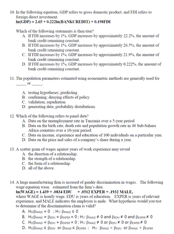 Answered: 10. In The Following Equation, Gdp… 