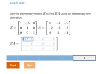 Answered Use the elementary matrix E to find EA bartleby