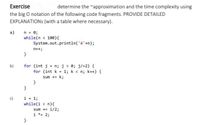 Answered: Exercise Determine The "approximation… | Bartleby